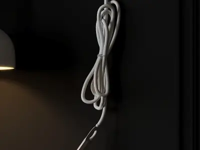 Berkeley White and Brass Plug-In 3D model