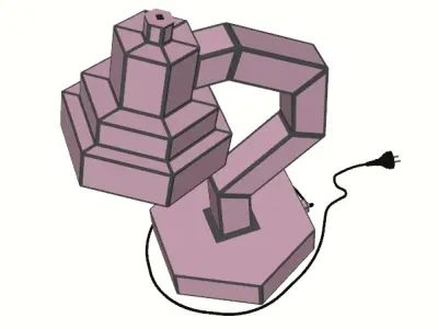 Modular Violet Luminaire 3D model