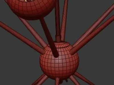 Mace chandelier 3D model