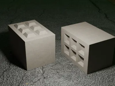 Concrete Barriers 3D model