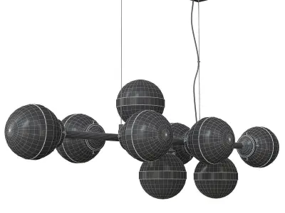 Greyson Chandelier 9 lamp 3D model