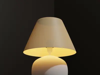 Lamp style 3 Low-poly 3D model