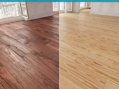 Wooden floor 31 WITHOUT PLUGINS 3D model