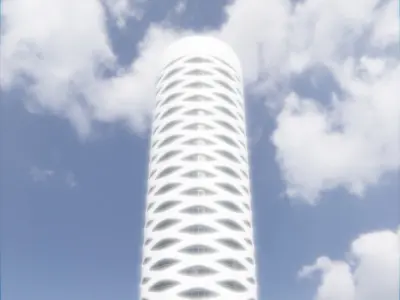 Parametric Building 1b13 3D model