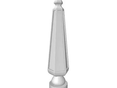 Baluster obelisk 3D model