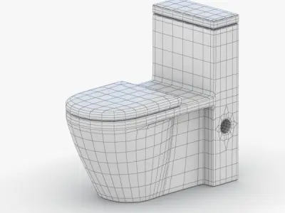 1533 - Toilet Low-poly 3D model