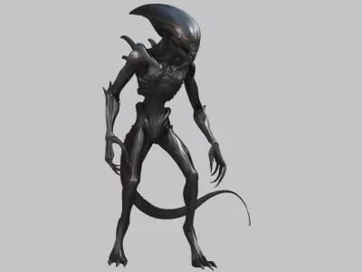 Xenomorph Stalker Low-poly 3D model