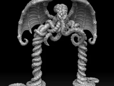 Ancient cthulhu portal arch 3d print 3D print model