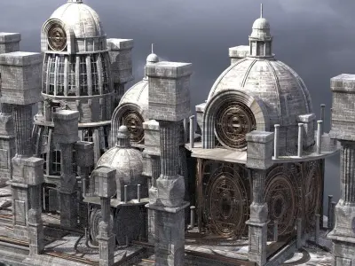 Occult observatory Tower Kit bash 1  3D model