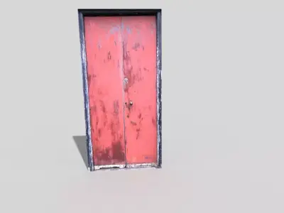 low poly door Low-poly 3D model order