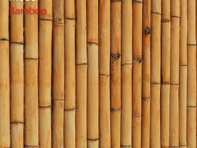 Ultra realistic Bamboo Fence 3D model
