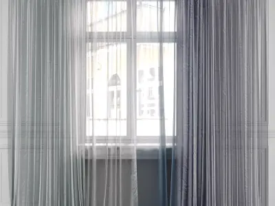 Curtain Set 491C 3D model