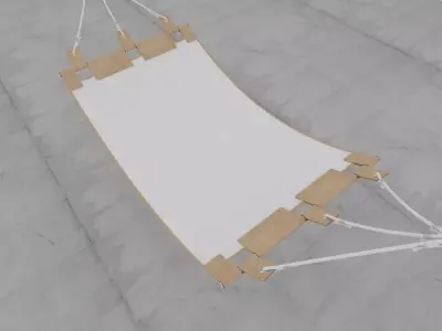 mrarq amaca doble para exterior Low-poly 3D model