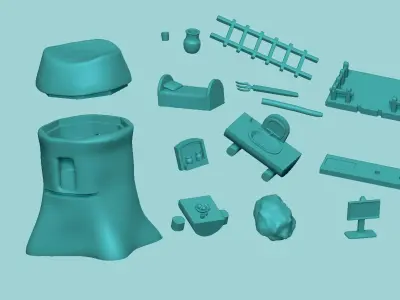 Link Tree House - Zelda Ocarina of Time 3D print model