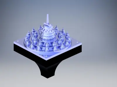 Borobudur Tample Light Miniature 3D print model