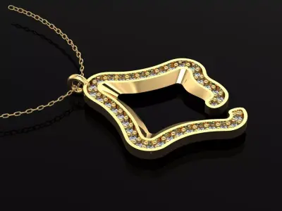 Pendant P096 3D Print Model 3D print model