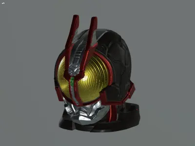 Sic Kamen Rider Faiz helmet 3D model