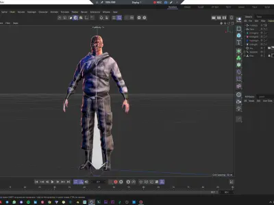 Stylized Rigged Character Low-poly 3D model