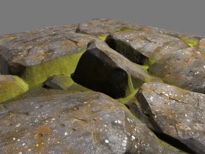 Floor Rock Low-poly 3D model