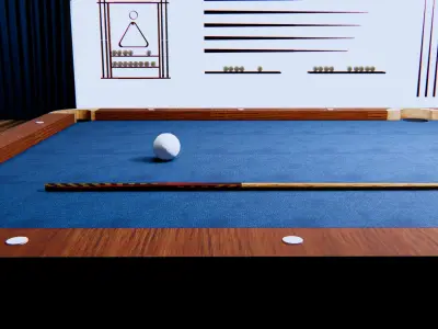 Billiard room 3D model