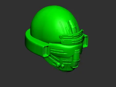 helmet high poly sculpt 3d printable ver 7 3D model 3D model 141