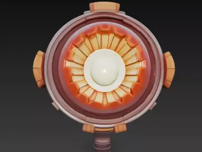 Dragons Breath Plasma Incinerator Low-poly 3D model