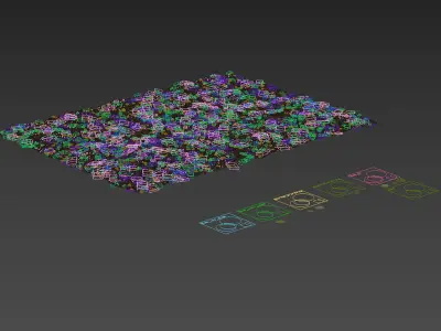 Forest grass 3D model