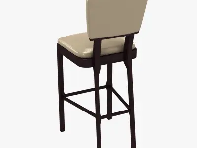 Christian Liaigre Harry Counter Stool and Bar Stool 3D model