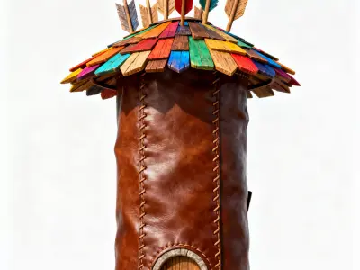 The Sharpshooters Quiver Archer Tower 3D Model Low-poly 3D model