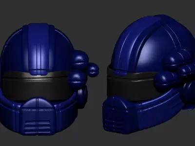 helmet high poly sculpt 3d printable ver 3D model