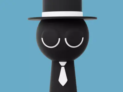 Black - Sprunki 3D model