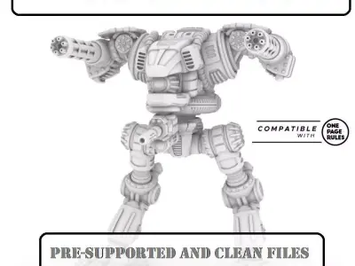 RAPTOR A-28MM PROJECT RAPTOR FAST ATTACK COMBAT WALKER 3D print model