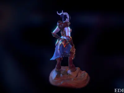 Warcraft draenei 3d model 3D model