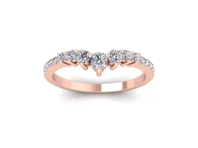 Light Woman Ring 3d Model and Render  3D print model purchase