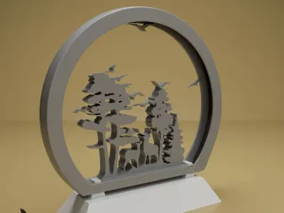 LIGHT DESK DECORATION 3D print model