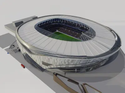  Tottenham Football Stadium 3D model 