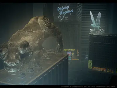 3D Holograms Pack Vol 01 Low-poly 3D model