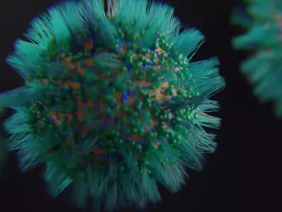 Sci-Fi Virus 3D model