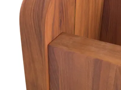 Wooden Tool Box 3D model