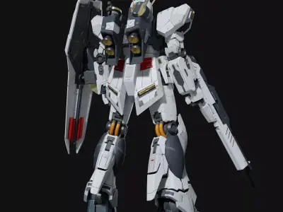 Nu gundam RX-93 Blender version 3D model