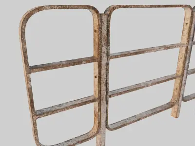 Hong Kong Street Railing 3D model