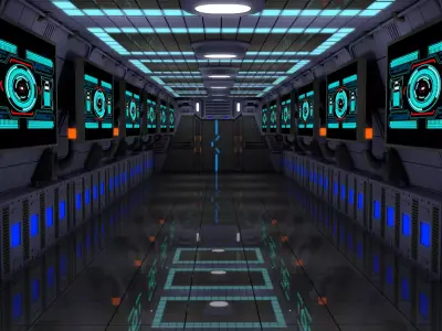 Sci Fi Interior  3D model