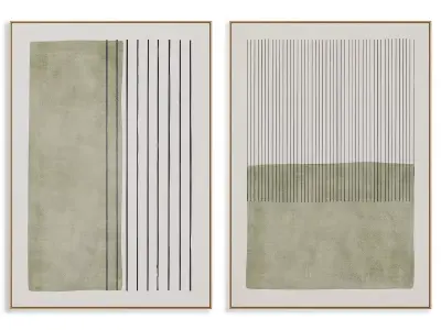 Abstract Painting Frame set 3D model 531