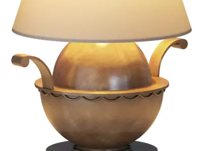 1stDIBS Swedish Modern Brass filigree Side Lamp 3D model