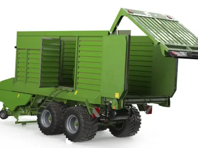  Silage Forage Wagon with Pickup Reel Green Rigged 