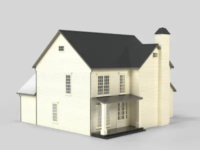 Cottage House Design 06T5 Low-poly 3D model