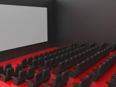 Movie theater 3D model