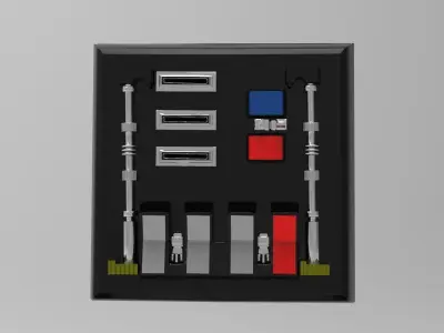 Darth Vader Chest box belt box  Armor ROTJ   file for 3d print 3D model