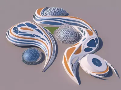 0089 - Organic Building 3D model