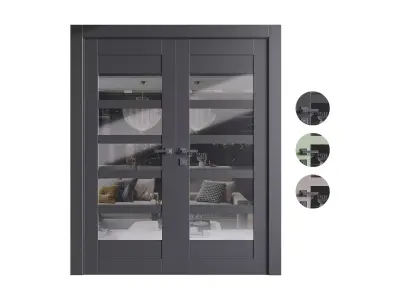 Modern entrance door 73 3D model